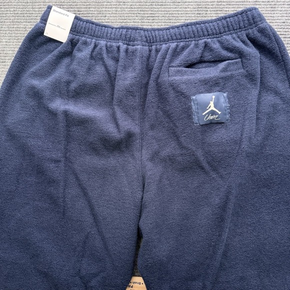Air Jordan x UNION LA Logo Track Pants Men's Size 3XL Tall Navy Wool DV7353-419 - Picture 4 of 9